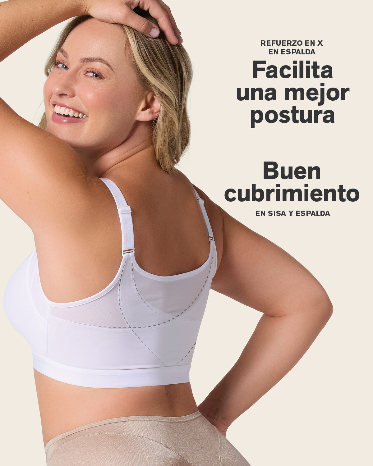 Lightly Lined Wireless Posture Corrector Bra