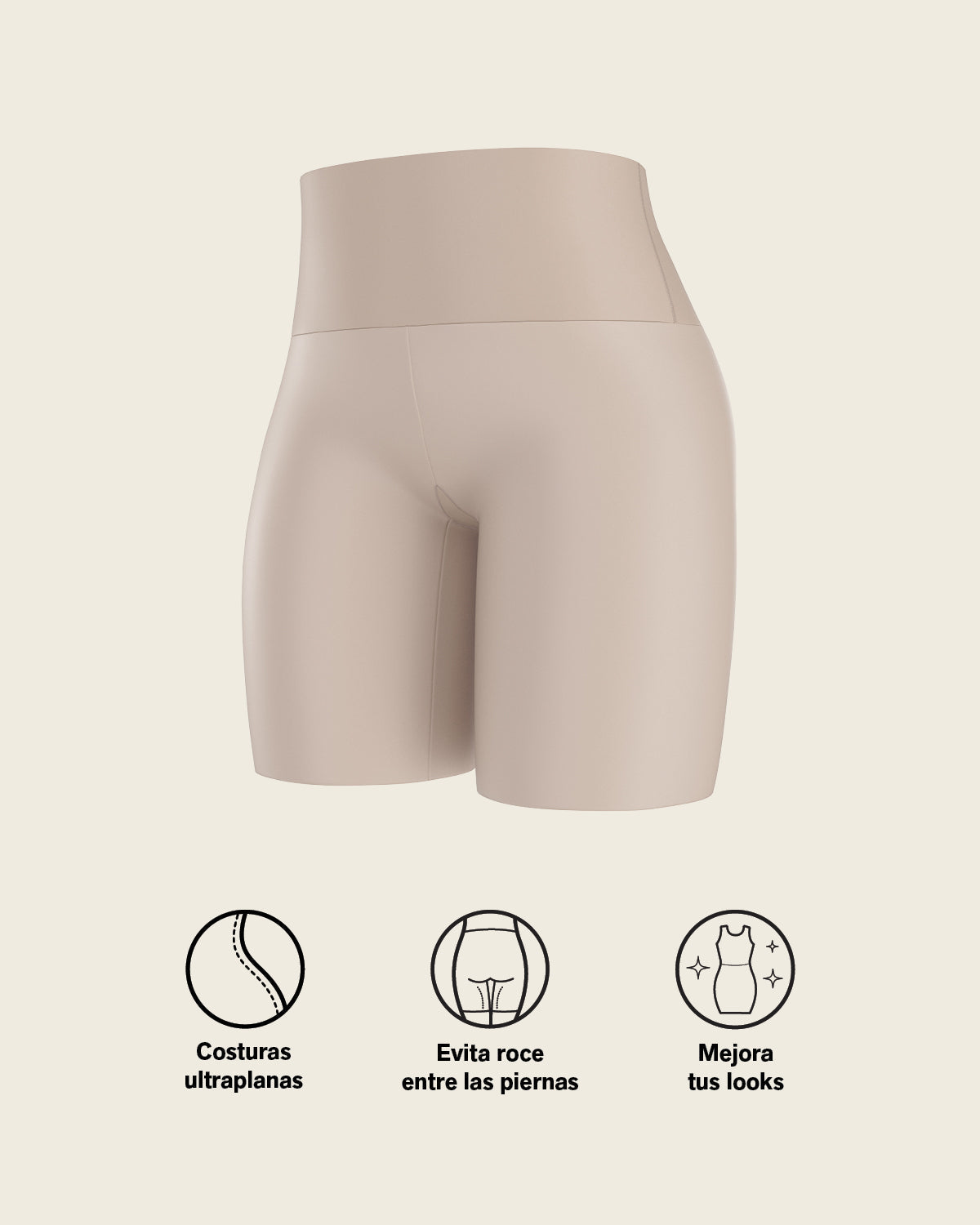 Moderate High-Waisted Shaper Shaper Short