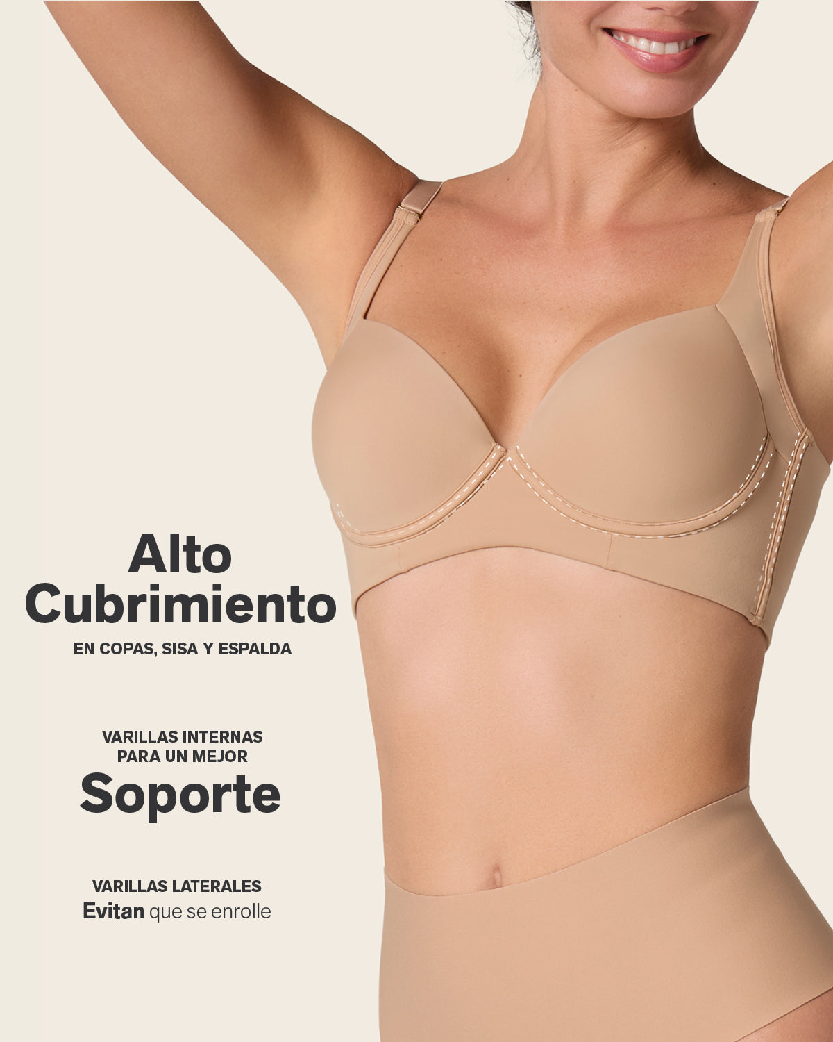 Back Smoothing Bra with Soft Full Coverage Cups